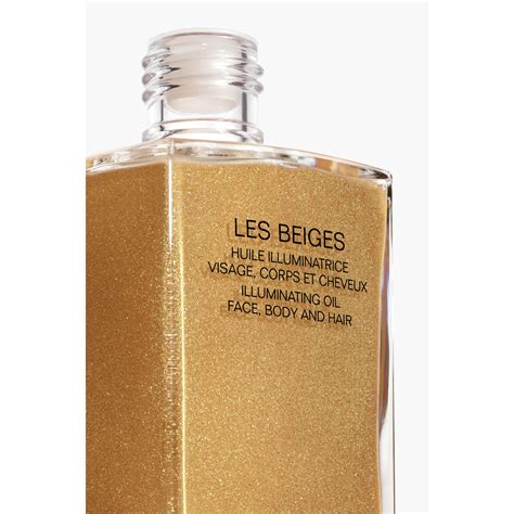 chanel les beiges huile|huile corps beige.